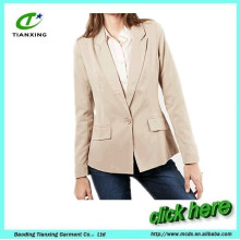 BEIGE COLOR SINGLE BUTTON BLAZER